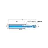 MW Boring head PAT. (for roughing) Diameter: ø16 - ø21 - Big-tools Industrial Supply Tools for Metal Cutting